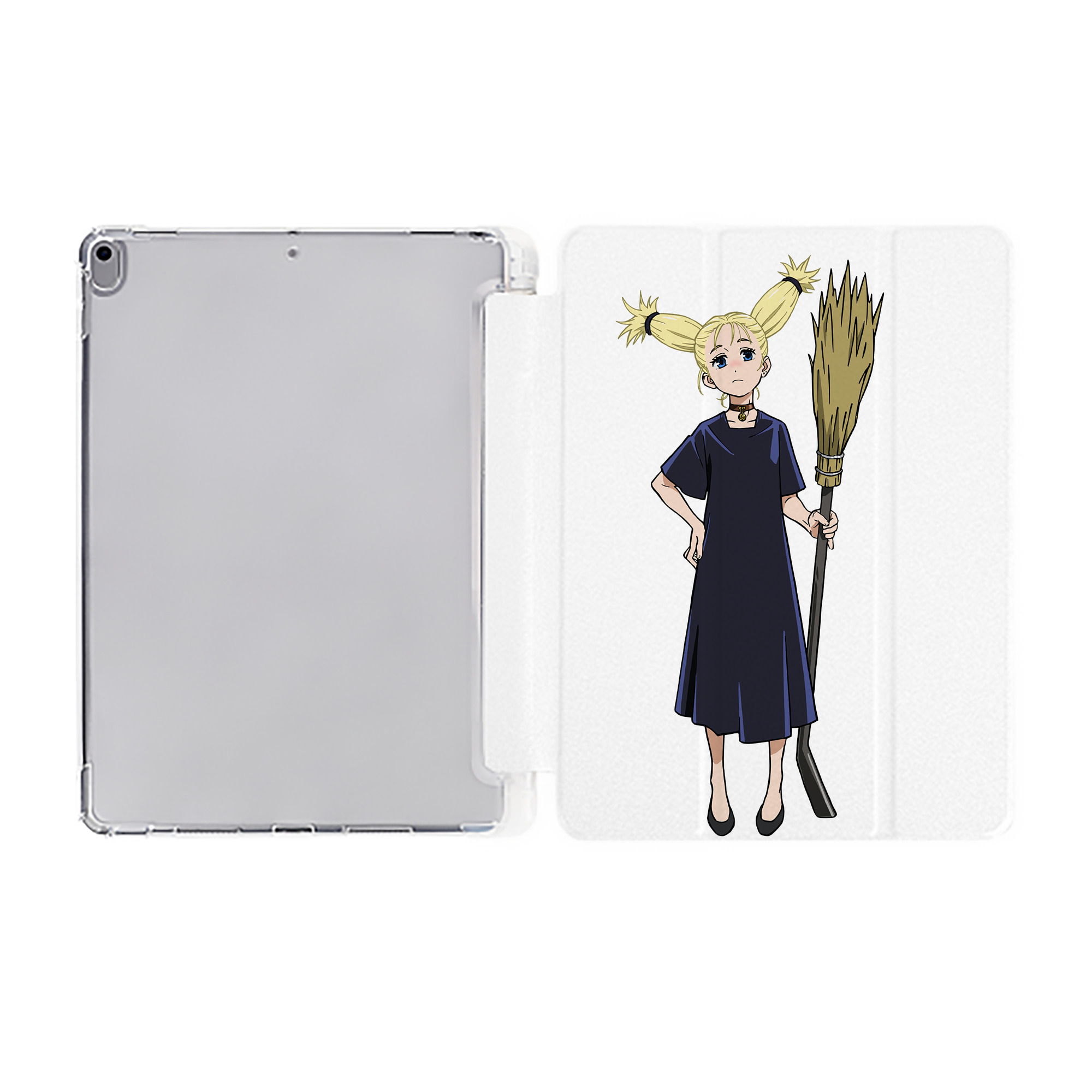 （画像用） 呪術廻戦 Jujutsu Kaisen IPad ケース ペン収納付き 三つ折りスタンド PUレザー×シリコン 対応機種9.5/10.5/10.9インチ